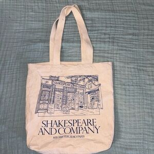 Shakespeare and Company tote bag from Paris.
